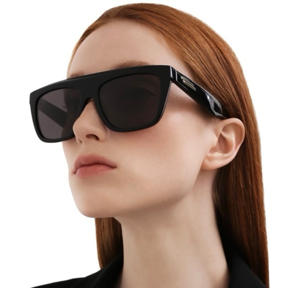 NEW BV1060S 001 BOTTEGA VENETA BLACK UNISEX BOTTEGA VENETA SUNGLASSES